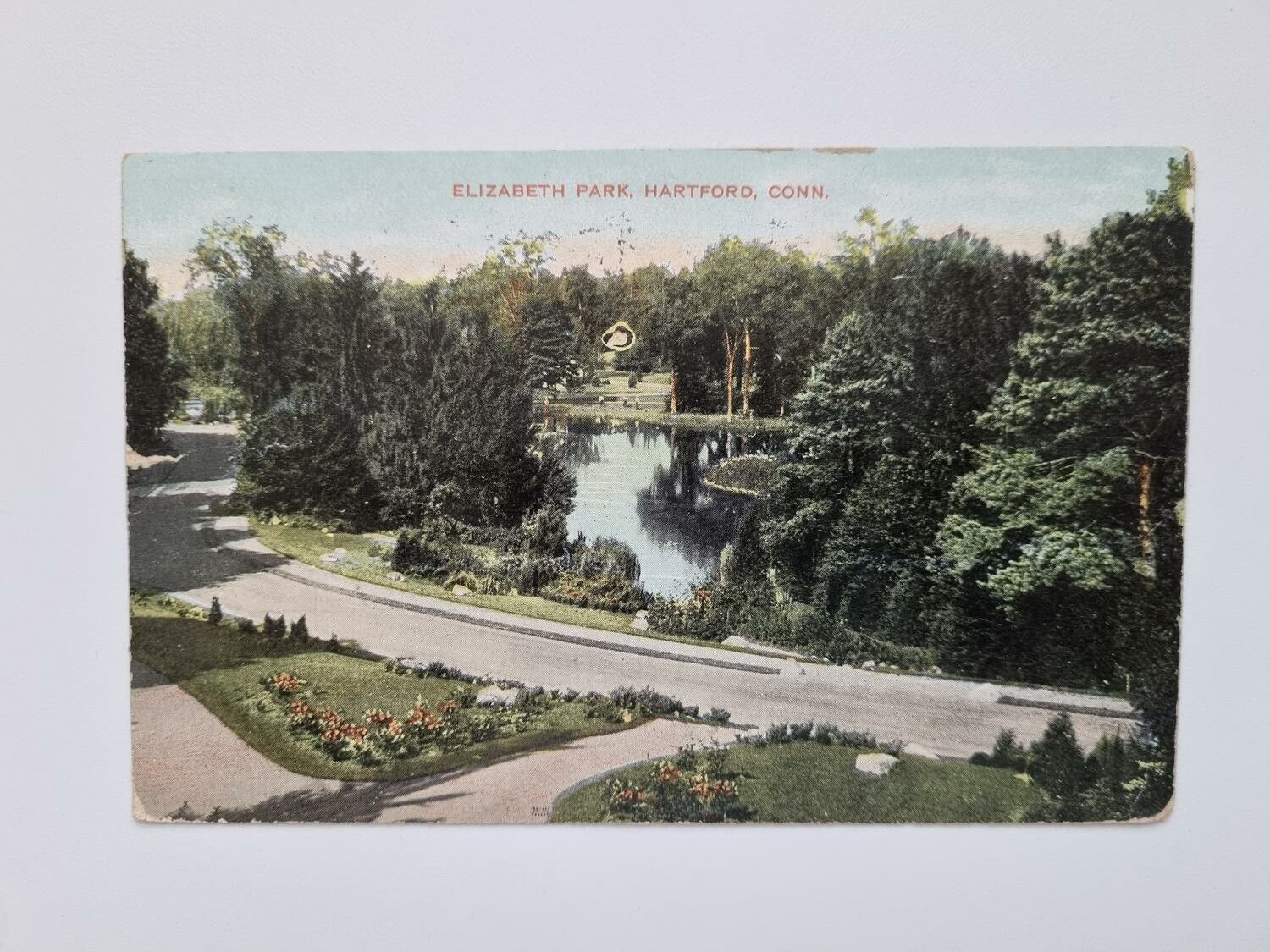 Vykort ELIZABETH PARK, HARTFORD, CONN