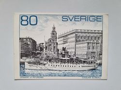 Vykort Stockholm En Waxholmsbåt