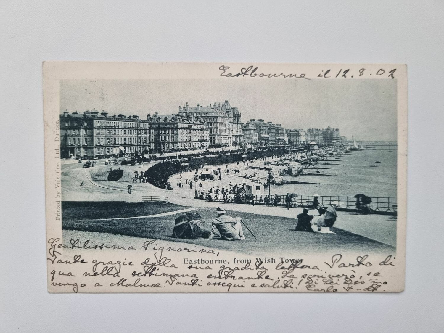 Vykort Eastbourne from Wish Tower, 1902