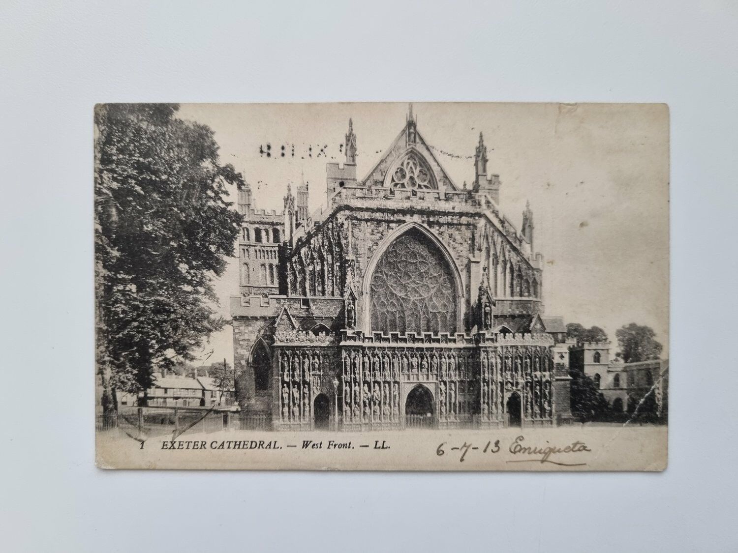 Vykort EXETER CATHEDRAL, 1913
