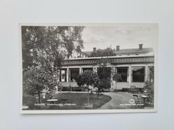 Vykort Enköping. Westerlundska trädgården