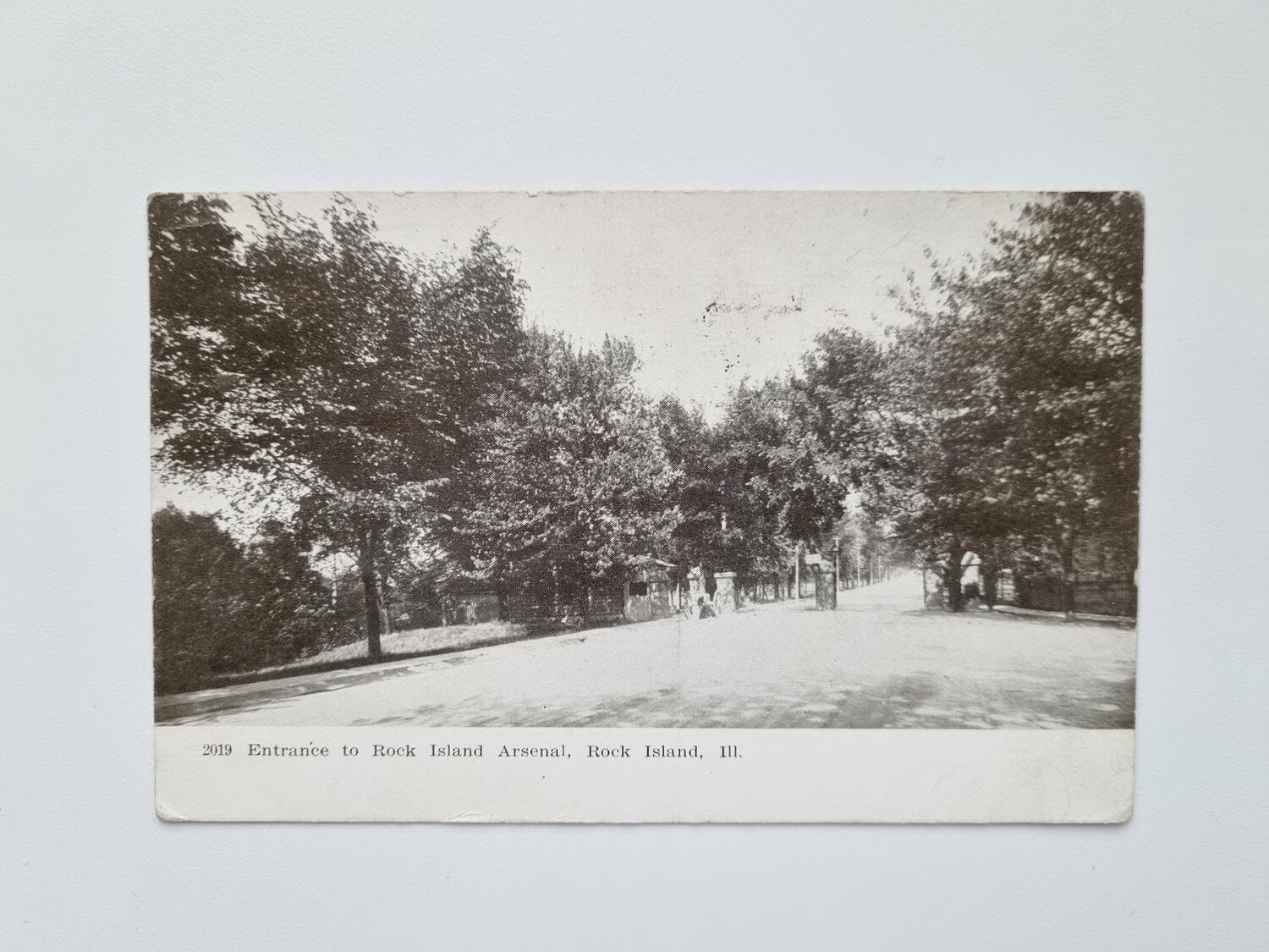 Vykort Entrance to Rock Island Arsenal, Rock Island
