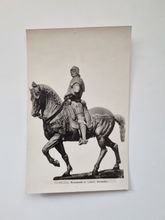 Vykort Equestrian statue of Bartolomeo