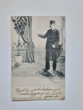 Vykort Eskilstuna Fotograf: Magasin, Eskilstuna "Brefbäraren"
