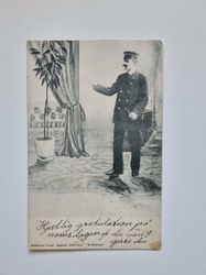 Vykort Eskilstuna Fotograf: Magasin, Eskilstuna "Brefbäraren"