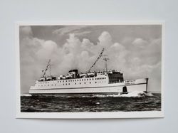 Vykort Fartyg, färja Theodor Heuss