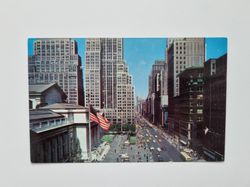 Vykort Fifth Avenue From N.Y. Public Library