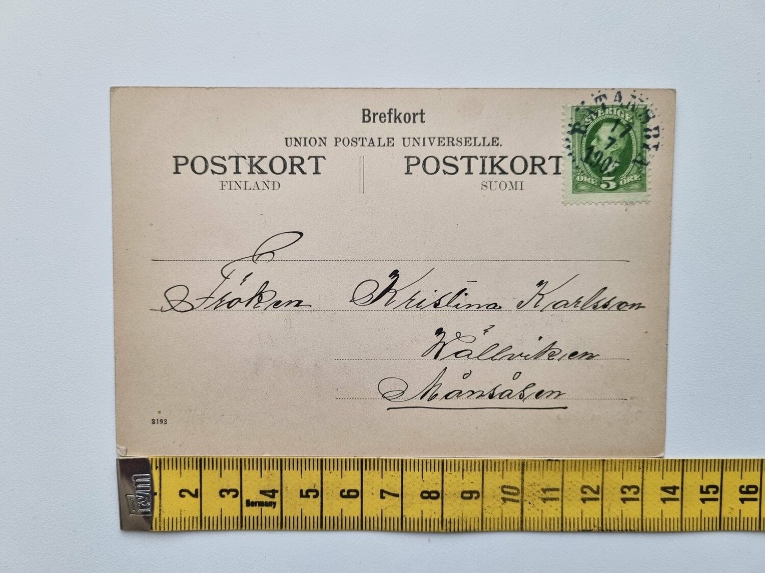 Vykort Finland, Kauhajoki Kirkko 1905