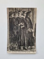 Vykort FIRENZE Chiesa del Carmine Personaggi dall' epoca: Filippino Lippi