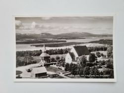 Vykort Utsikt från Frösä kyrka mot Oviksfjällen.