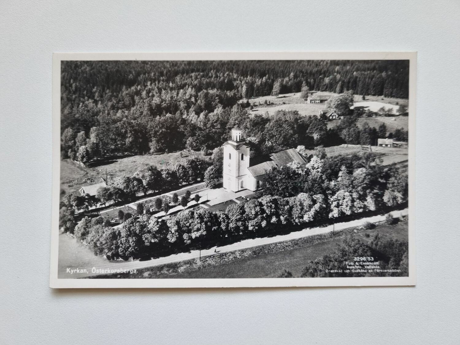 Vykort Kyrka Österkorsberga