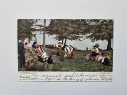Vykort Folkdans, Wingåkersdans, 1903