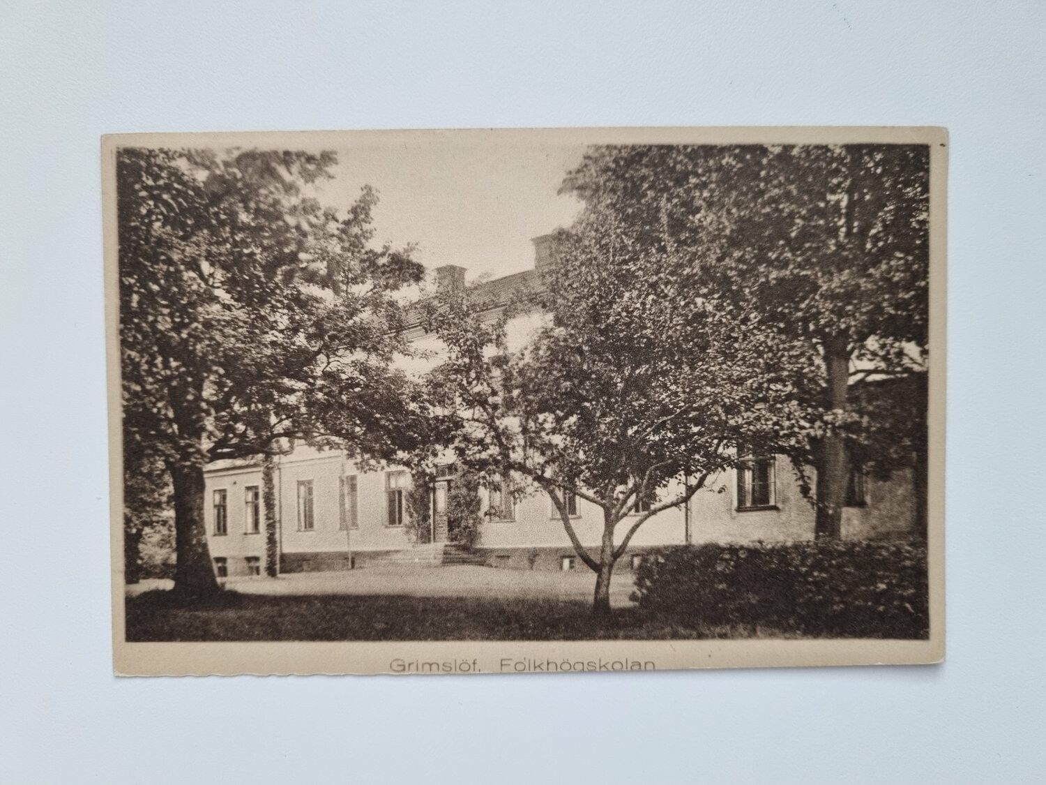 Vykort Grimslöf Folkhögskola