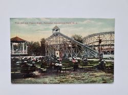 Vykort Free Act and Figure Eight, Palisades Amusement Park, N. J.