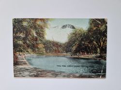 Vykort FROG POND, BOSTON COMMON, BOSTON PASS, 1912