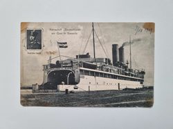 Vykort Färja Tyskland 1909