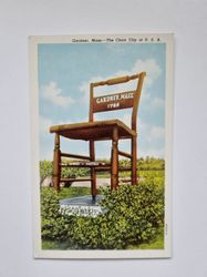Vykort Gardner, Mass. The Chair City of U. S. A.