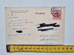 Vykort Garten des Hotel Baltic, Berlin, 1914
