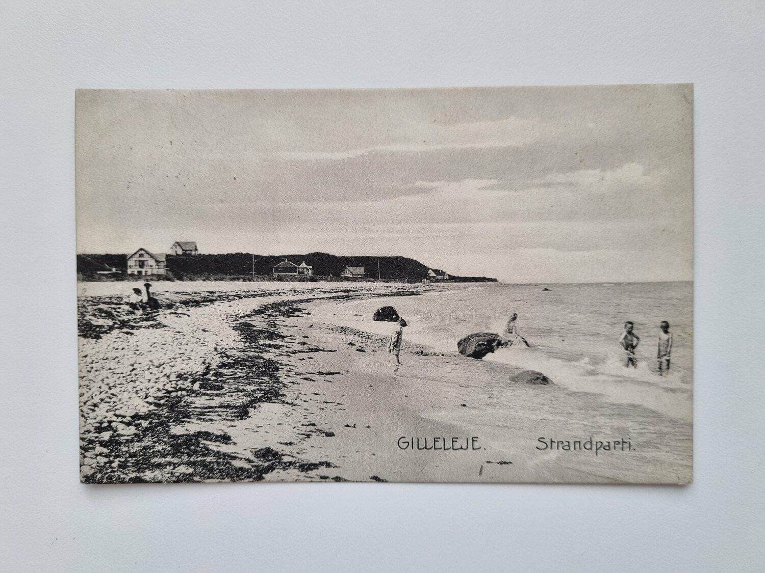 Vykort GILLELEJE. Strandparti