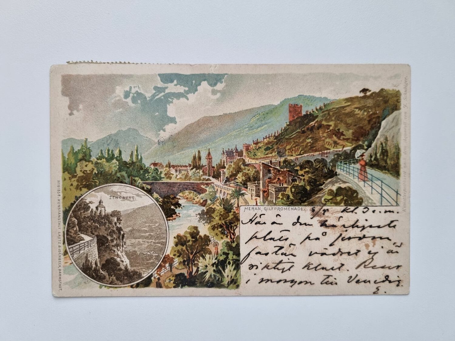 Vykort Gilfpromenade, 1901