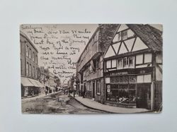 Vykort Godalming. High Street