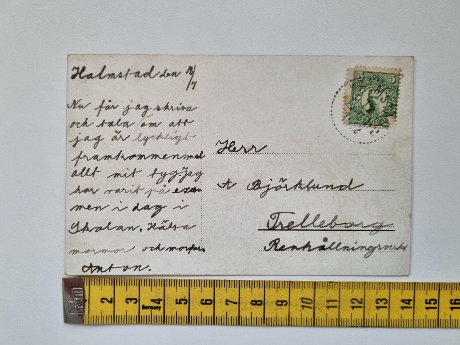 Vykort Halmstad Grand Hotel 1912?