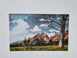 Vykort GRAND TETON MOUNTAINS IN WONDERFUL WYOMING