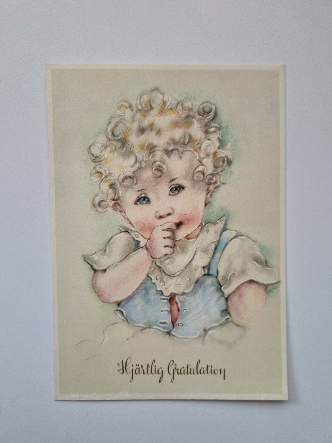 Vykort Gratulationskort, barn