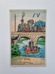 Vykort Gratulationskort, Hjärtlig Gratulation, 1927