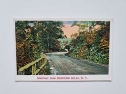 Vykort Greetings from BEDFORD HILLS, N. Y.