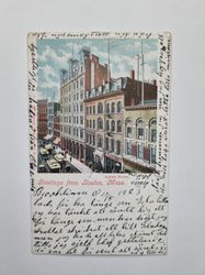 Vykort Greetings from Boston, Mass 1903