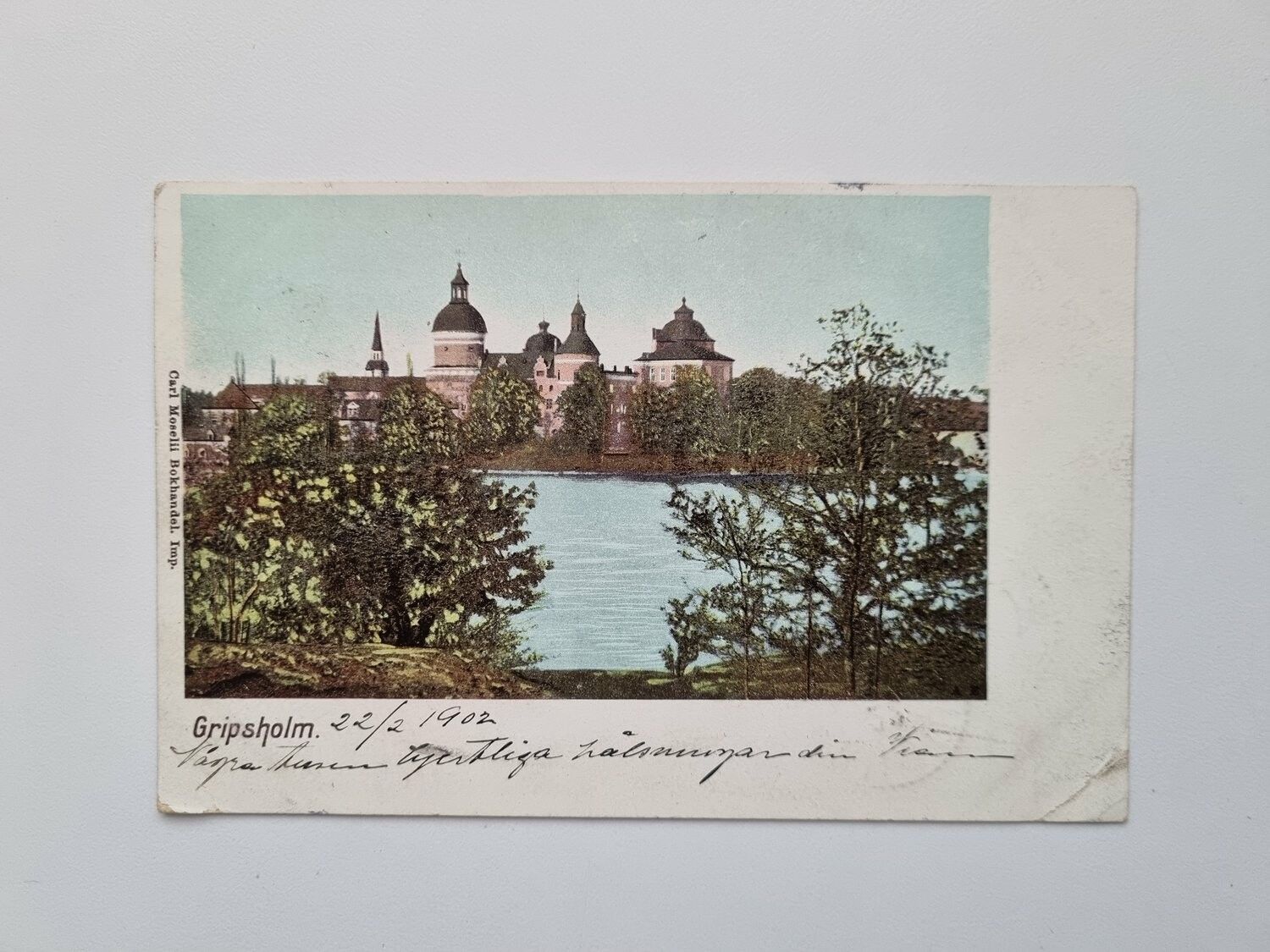 Vykort Gripsholm Slott 1902