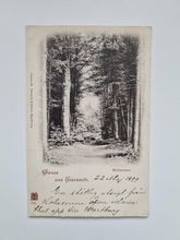 Vykort Gross aus Eiscnach. Hohesonne - 1899