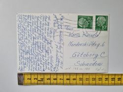Vykort Gruppbild, stämplad 1957