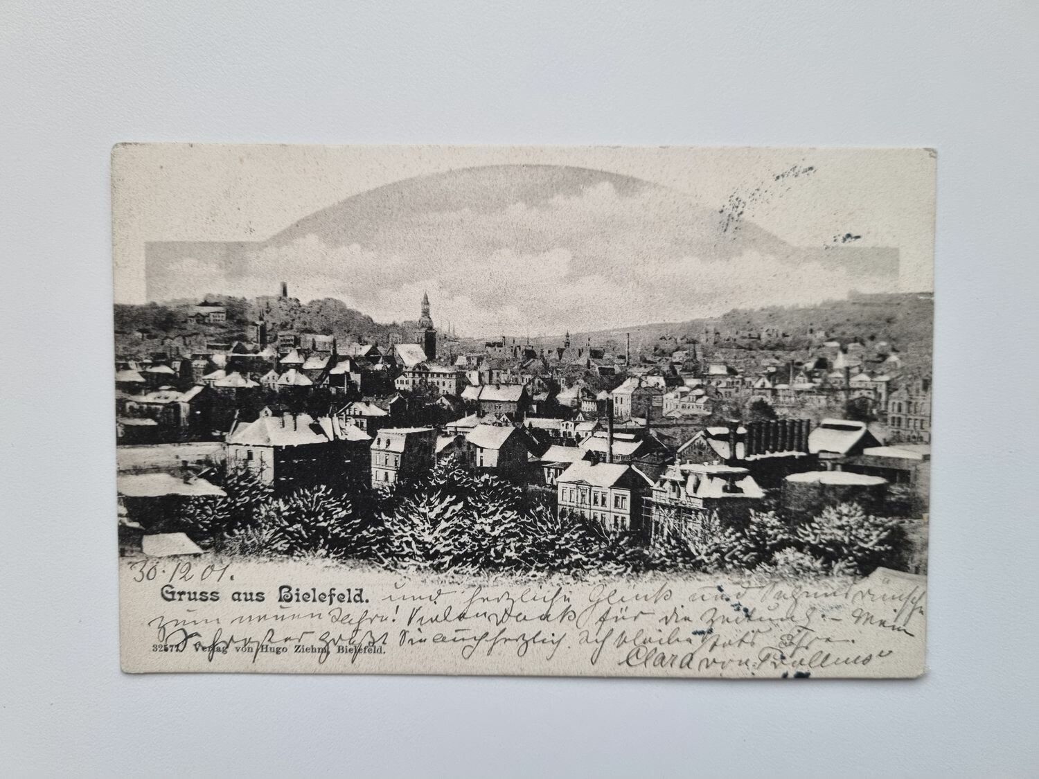 Vykort Gruss aus Bielefeld 1901