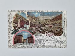 Vykort GRUSS aus CHUR - 1900