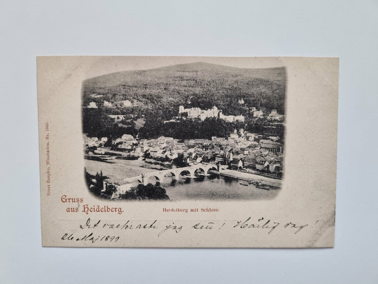 Vykort Gruss aus Heidelberg, 1899