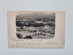 Vykort Gruss aus Heidelberg, 1899