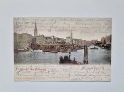 Vykort Gruss aus Hamburg Rosenbrücke