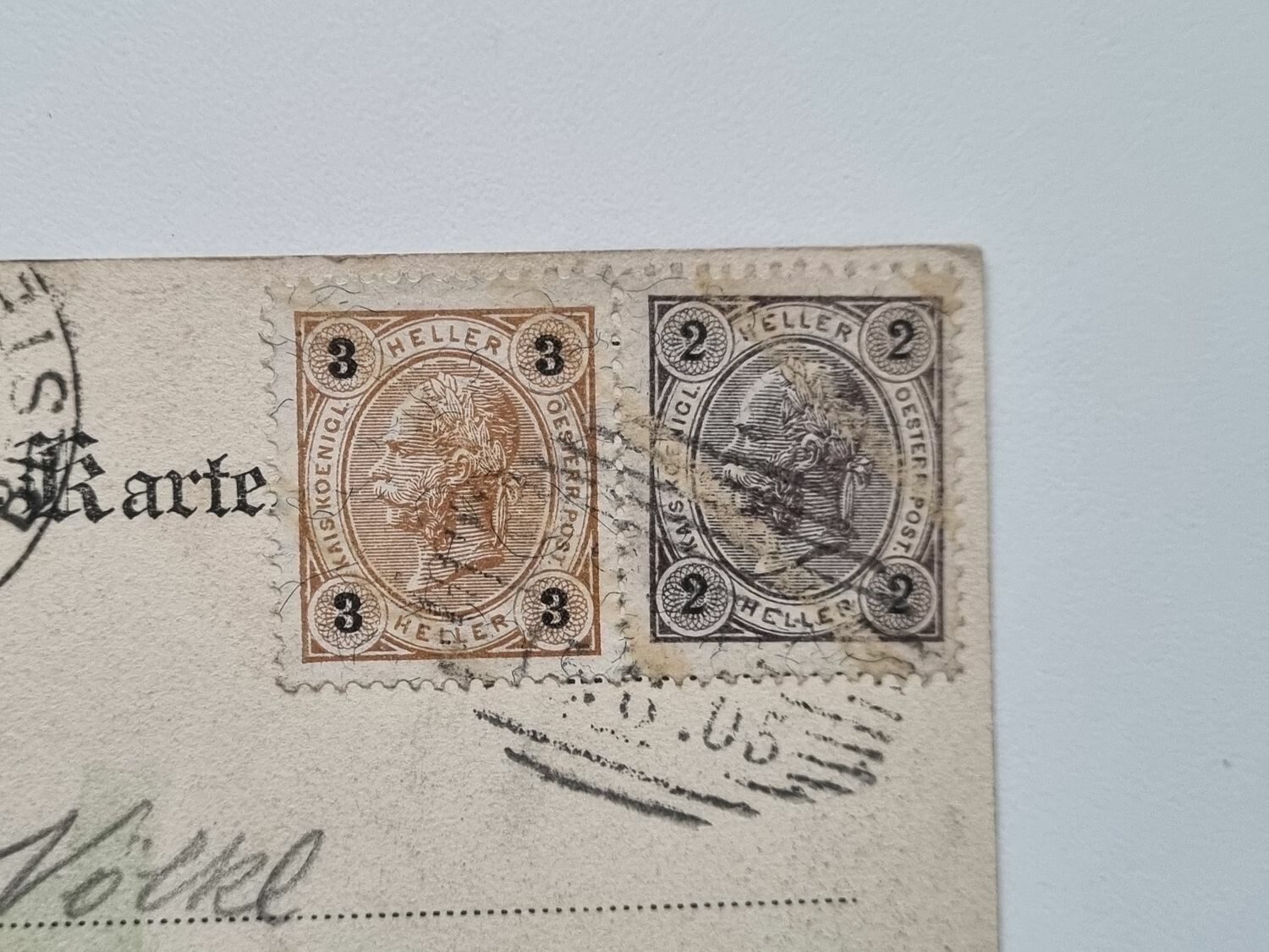 Vykort GRUSS AUS GEPATSCH-KAUNSERTHAL, 1905