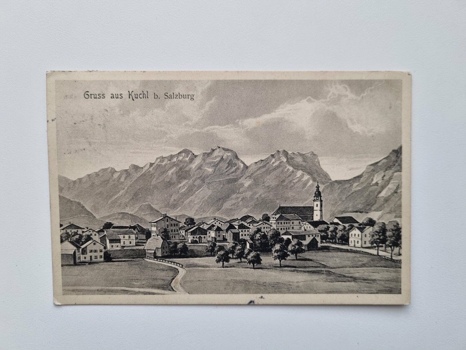 Vykort Gruss aus Kuchl b. Salzburg