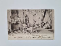 Vykort Gruss aus Potsdam Schloss Sat.ssouci. Voltairezimmer, 1899