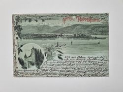 Vykort Gruss aus Rapperswyl 1900
