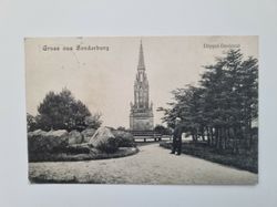 Vykort Gruss aus Sonderburg Düppel-Denkmal, 1907