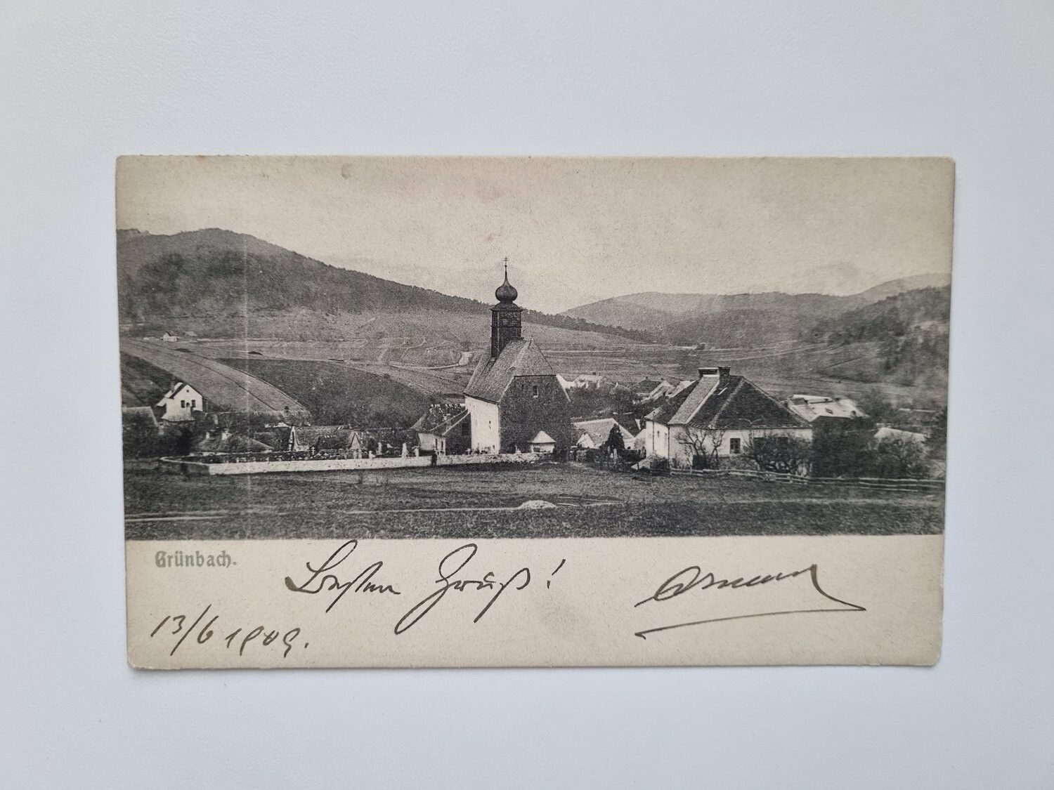 Vykort Grünbach