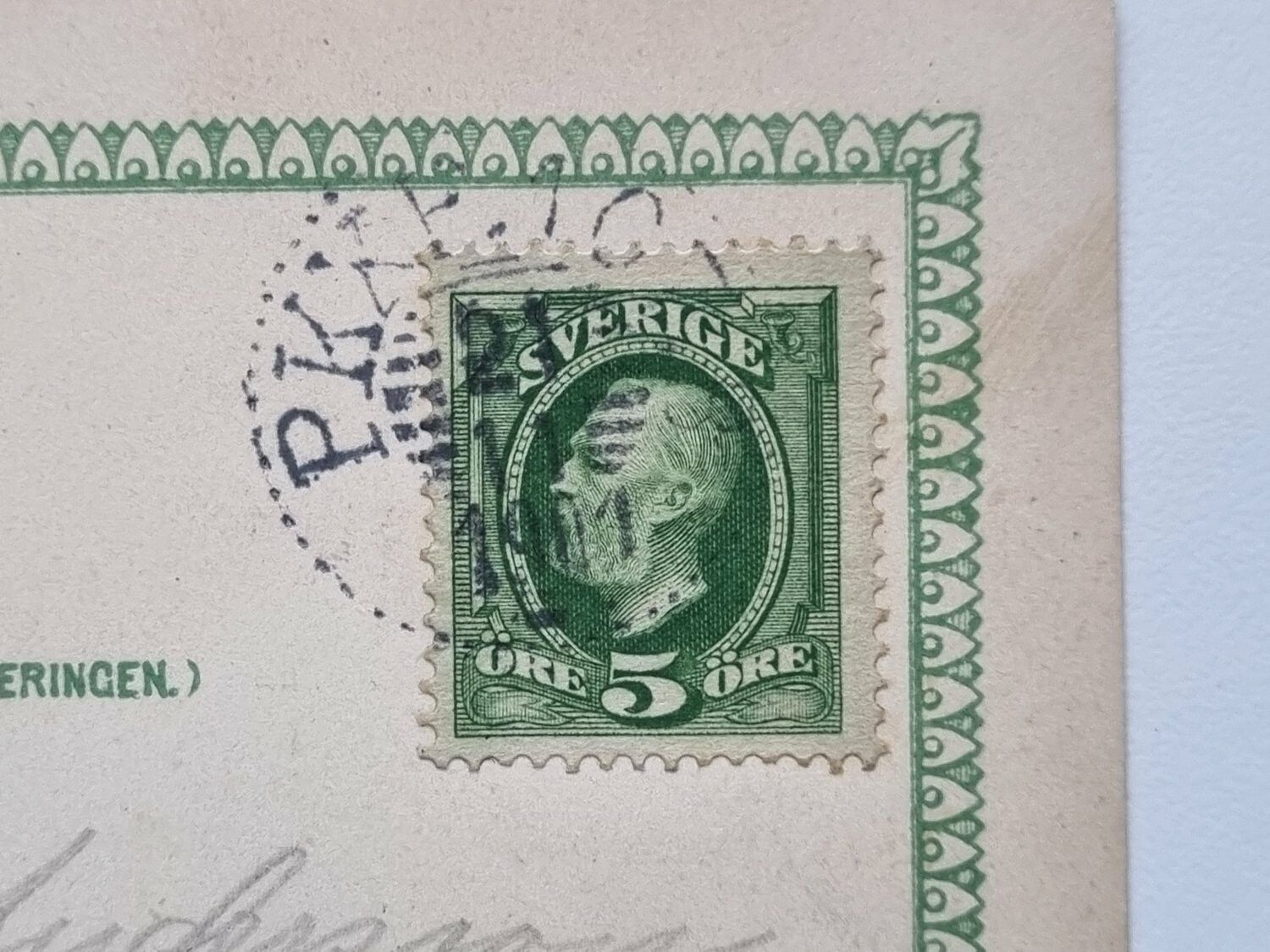 Vykort Gräfsnäs Slottsruin, 1901