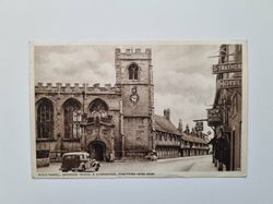 Vykort GUILD CHAPEL, GRAMMAR SCHOOL & ALMSHOUSES