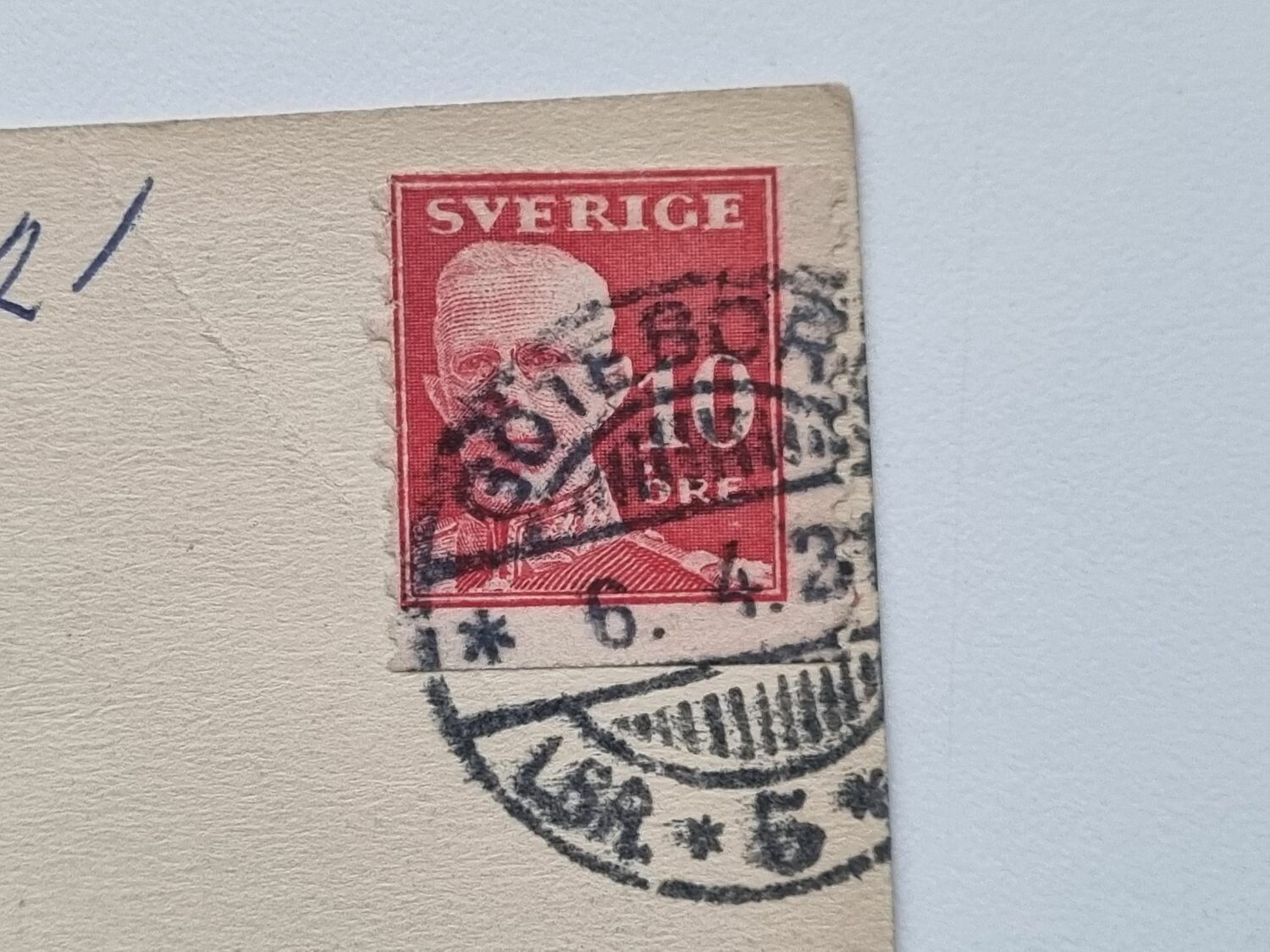 Vykort Göteborg Kungsportsbron och Östra Hamngatan 1921