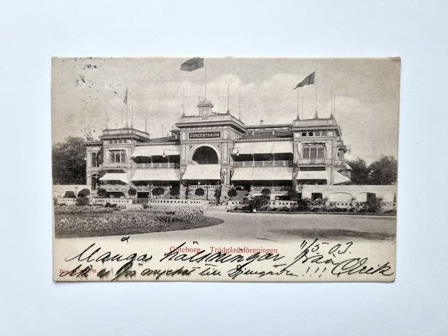 Vykort Göteborg Trädgårdsföreningen, 1903