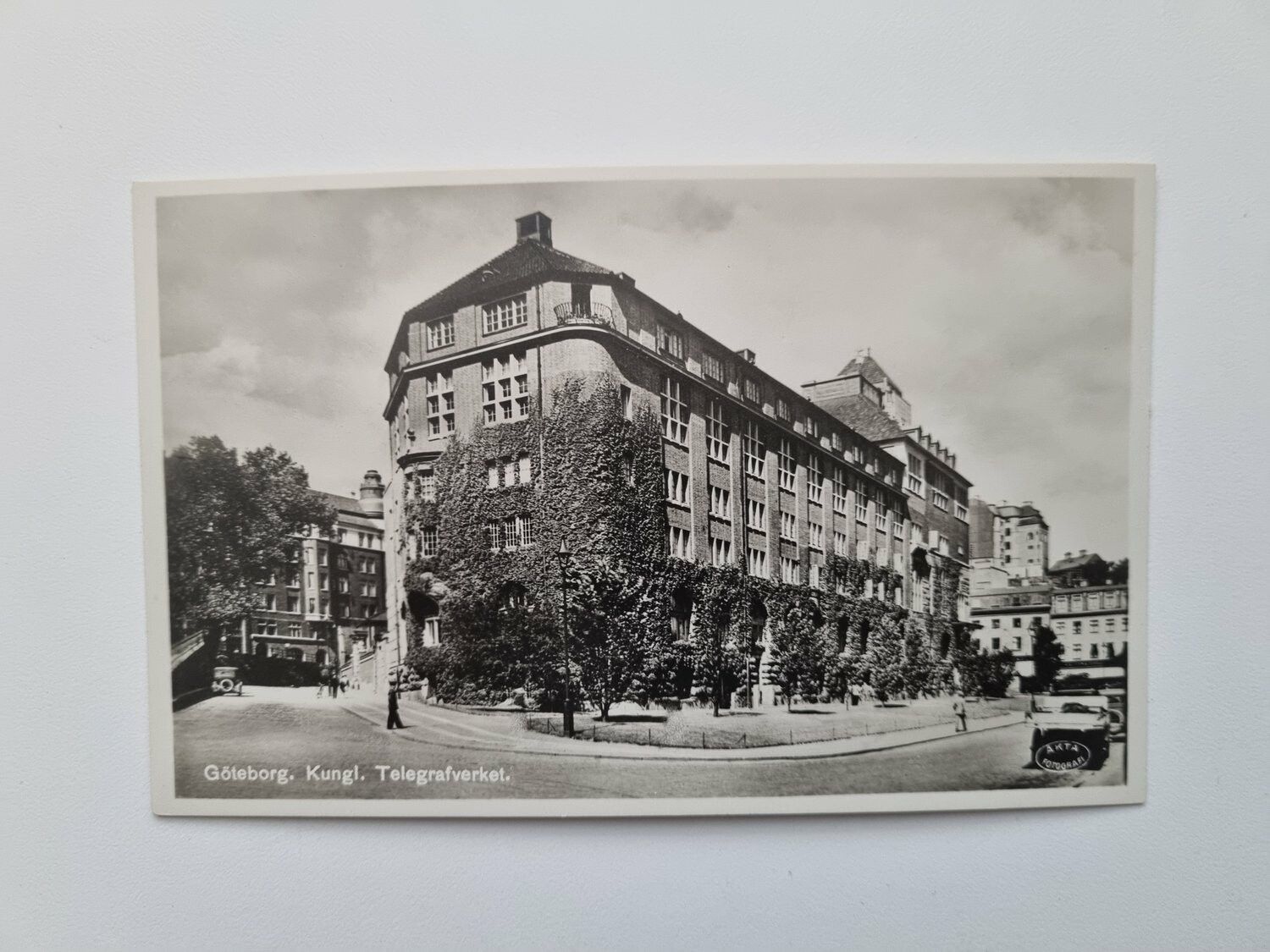 Vykort Göteborg. Kungl. Telegrafverket